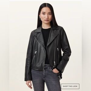 All Saints Dalby Leather Jacket NWT UK 10 USA 6